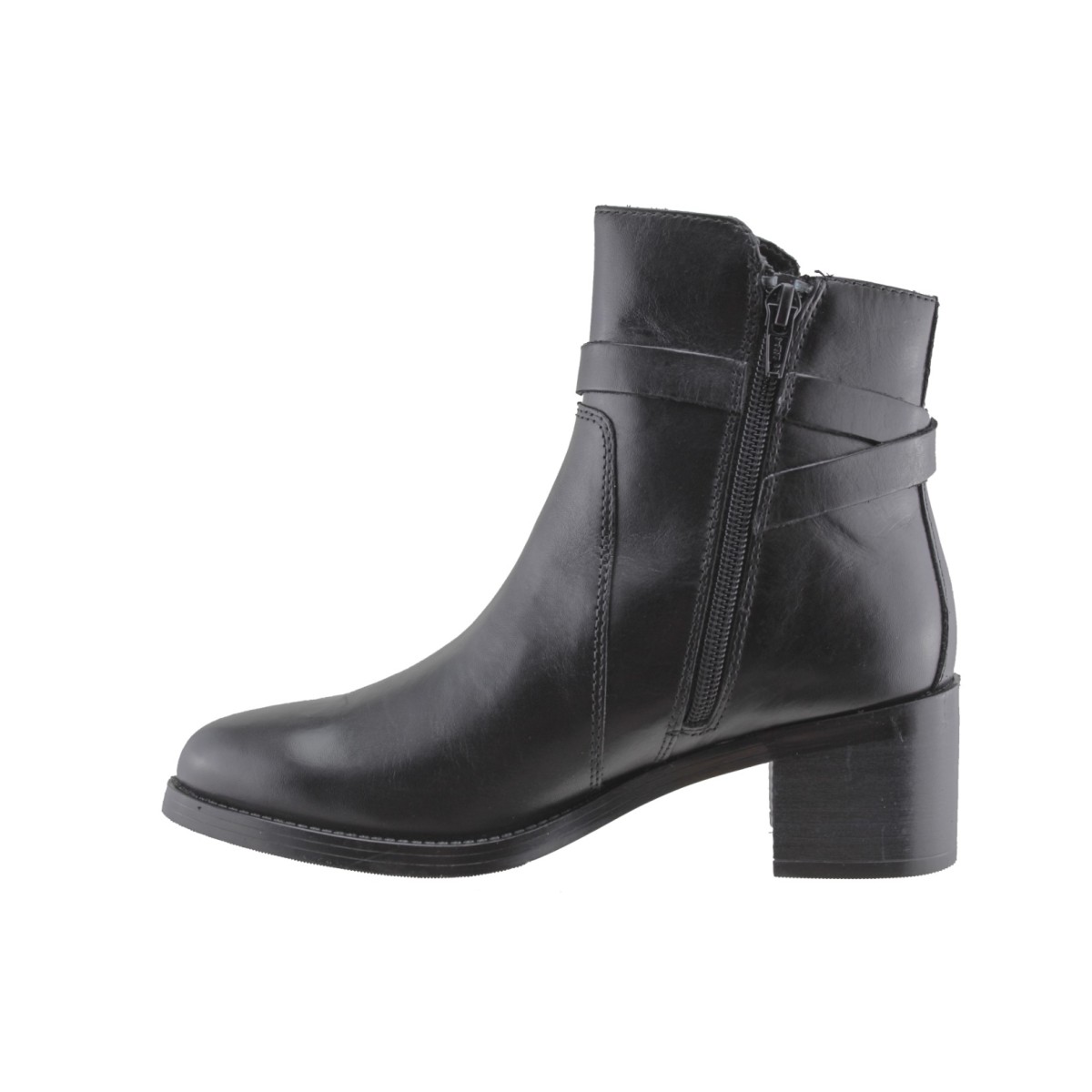 Parrotto Leather Shoes Γυναικεία Μποτάκια Δέρμα VB26-4207 Μαύρο
