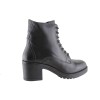 Act Shoes Γυναικεία Μποτάκια Δέρμα 27923 Μαύρο