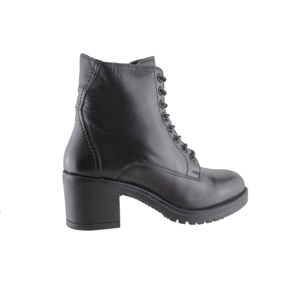 Act Shoes Γυναικεία Μποτάκια Δέρμα 27923 Μαύρο
