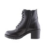 Act Shoes Γυναικεία Μποτάκια Δέρμα 27923 Μαύρο