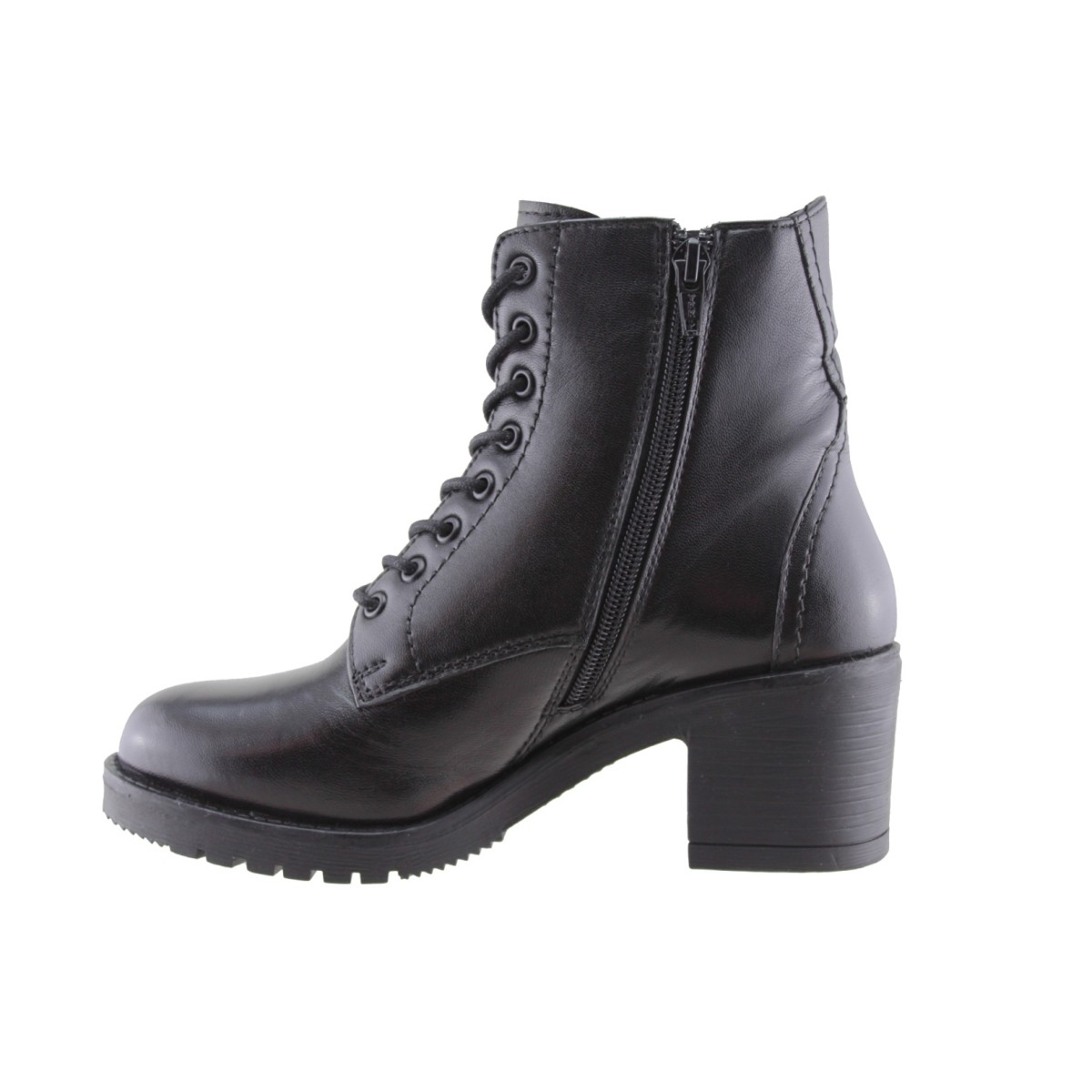 Act Shoes Γυναικεία Μποτάκια Δέρμα 27923 Μαύρο