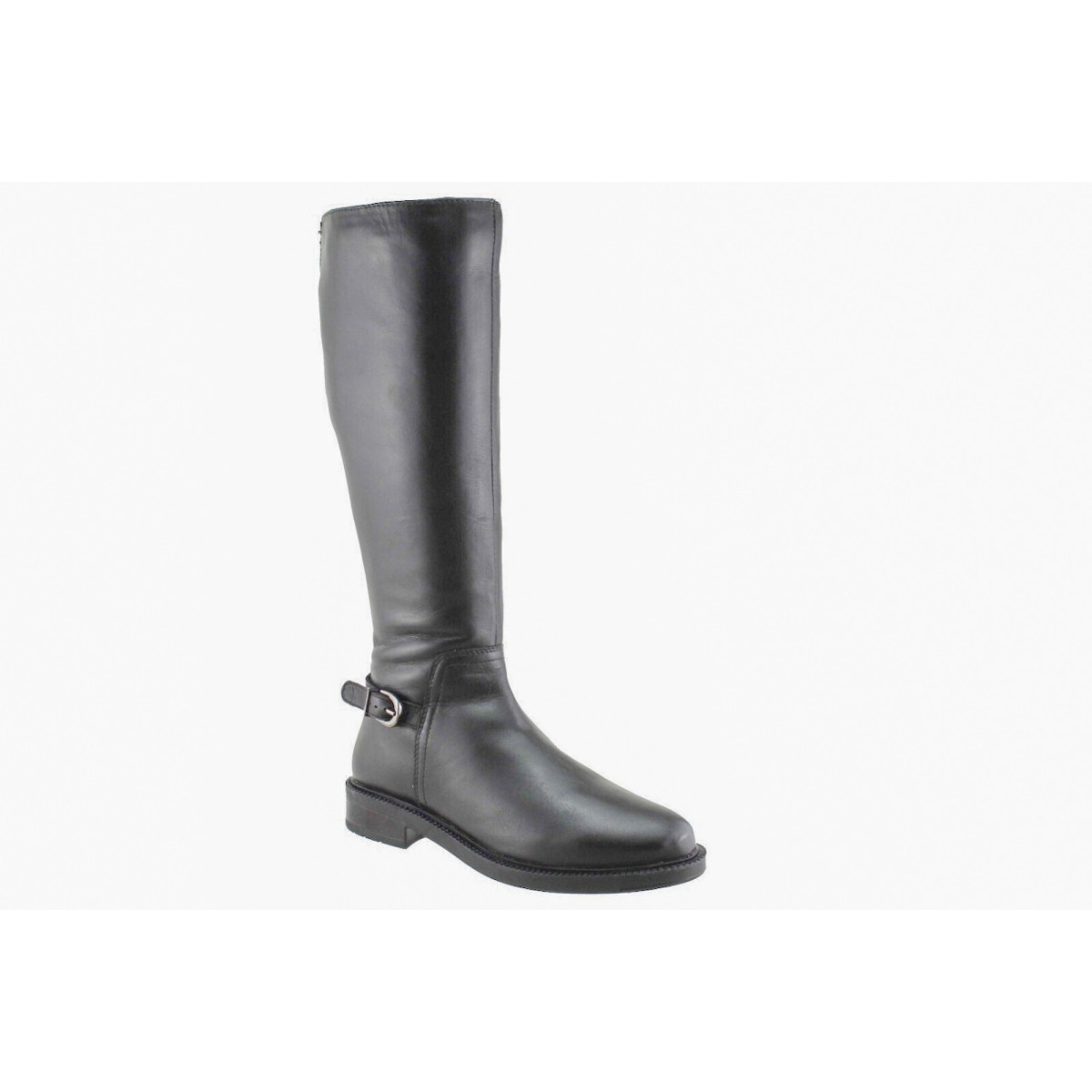 Adam's Shoes Γυναικείες Μπότες Δέρμα 594-25513 Μαύρο