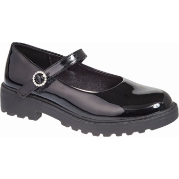 Adam's Shoes Παιδικές Μπαλαρίνες 916-26514 Μαύρο Λουστρίνι