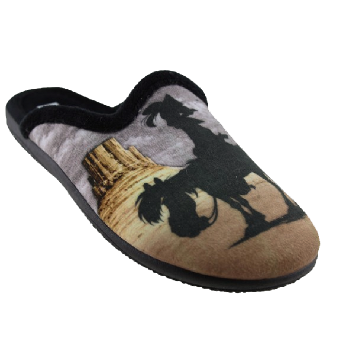 Adam's Shoes Παιδικές Παντόφλες Lucky Luke 624-26711 Μαύρο