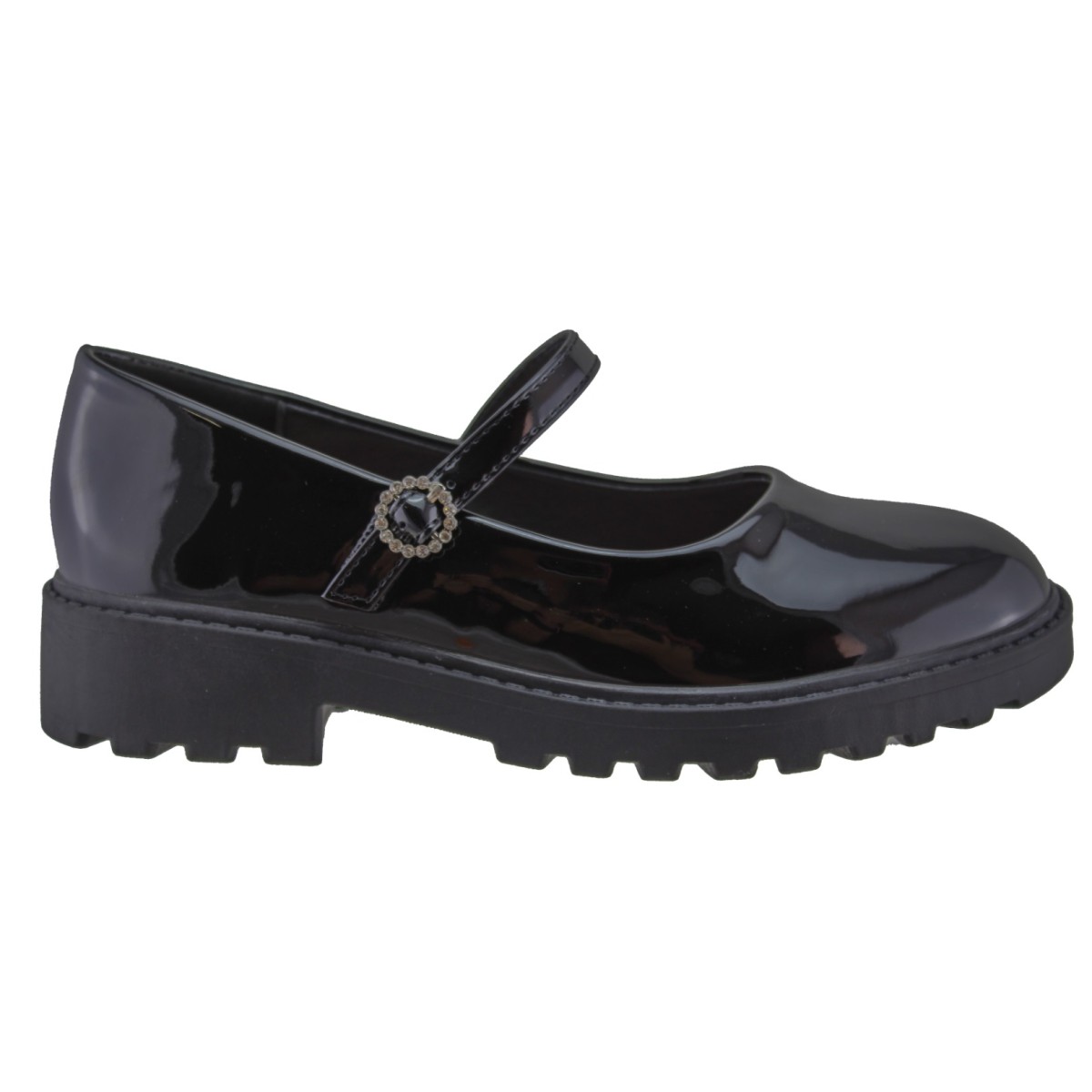 Adam's Shoes Παιδικές Μπαλαρίνες 916-26514 Μαύρο Λουστρίνι