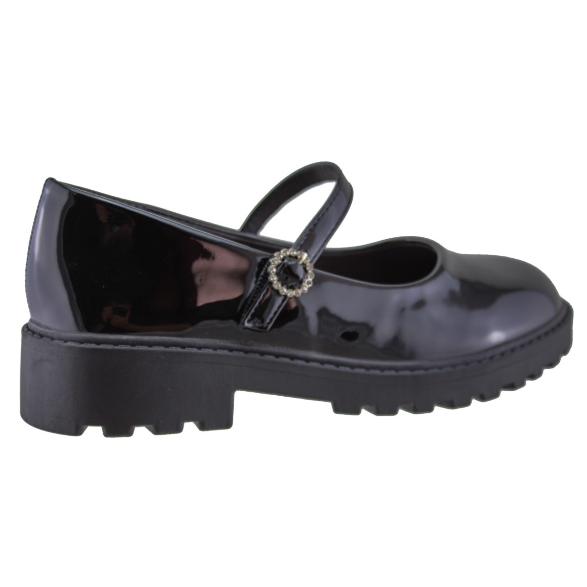 Adam's Shoes Παιδικές Μπαλαρίνες 916-26514 Μαύρο Λουστρίνι