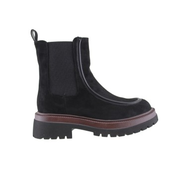 Adam's Shoes Γυναικεία Μποτάκια 815-26503 Μαύρο Suede