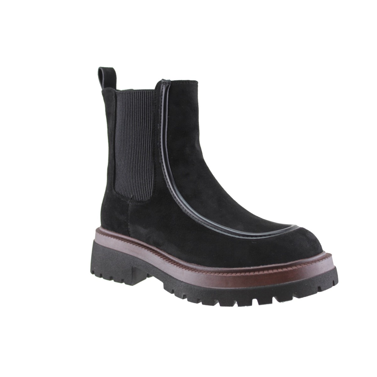 Adam's Shoes Γυναικεία Μποτάκια 815-26503 Μαύρο Suede
