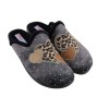 Adam's Shoes Γυναικείες Παντόφλες 624-26544 Γκρι Μαύρο