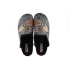 Adam's Shoes Γυναικείες Παντόφλες 624-26544 Γκρι Μαύρο