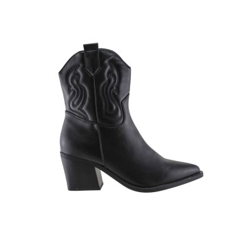 Adam's Shoes Γυναικεία Μποτάκια 829-26526 Μαύρο