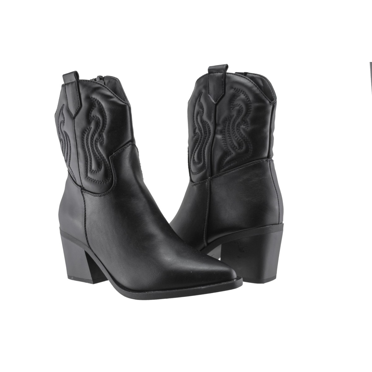 Adam's Shoes Γυναικεία Μποτάκια 829-26526 Μαύρο
