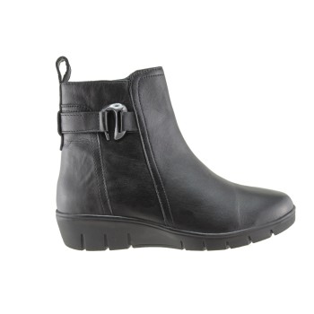 Adam's Shoes Γυναικεία Μποτάκια Δέρμα 412-26517 Μαύρο
