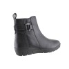 Adam's Shoes Γυναικεία Μποτάκια Δέρμα 412-26517 Μαύρο