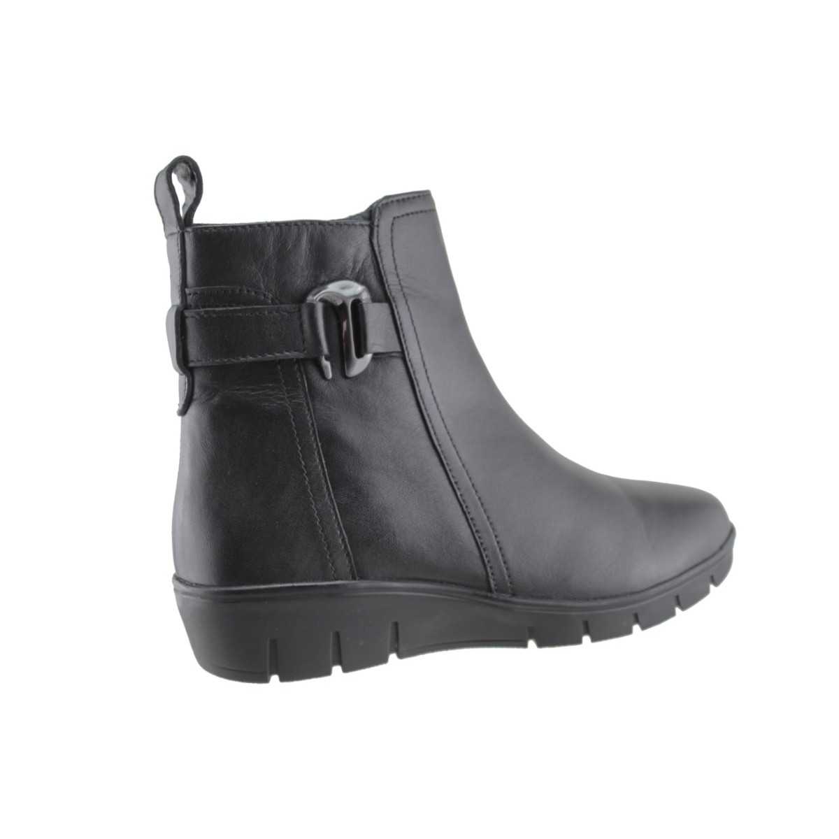 Adam's Shoes Γυναικεία Μποτάκια Δέρμα 412-26517 Μαύρο