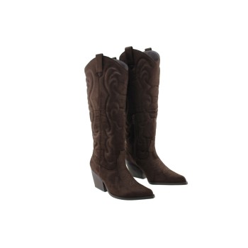 Adam's Shoes Γυναικείες Μπότες 829-26529 Καφέ Suede