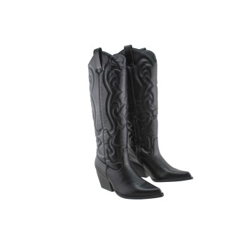 Adam's Shoes Γυναικείες Μπότες 829-26529 Μαύρο