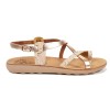 FANTASY SANDALS S406 ROSEGOLD LIZARD