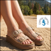 FANTASY SANDALS S1100 ROSEGOLD LIZARD