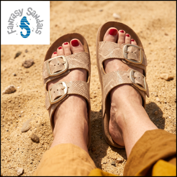 FANTASY SANDALS S310 ROSEGOLD LIZARD