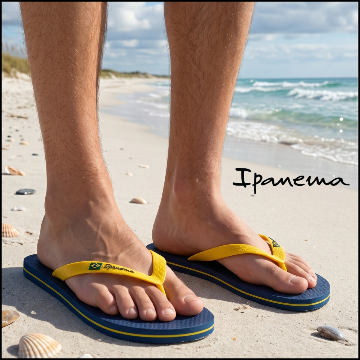 Ipanema Ανδρικές Σαγιονάρες 780-26302 (80415-AR769) Μπλε Κίτρινο