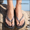 Ipanema Γυναικείες Σαγιονάρες 780-26379 (83760-BL700) Μαύρο Ασημί Glitter