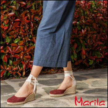 Marila Γυναικείες Espadrilles Δέρμα 748-22102 Ταμπά Suede
