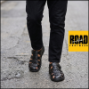 Road Footwear Ανδρικά Πέδιλα Δέρμα H16 Μαύρο