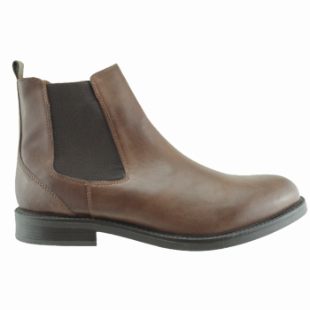 Parrotto Leather Shoes Ανδρικά Μποτάκια Δέρμα MH65H04 Καφέ