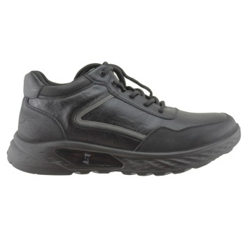 Zak Shoes Ανδρικά Μποτάκια SD39008 Μαύρο