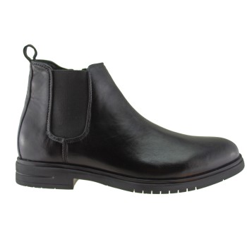nammo’s Ανδρικά Μποτάκια Δέρμα 25317 Μαύρο