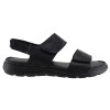 Act Shoes Γυναικεία Πέδιλα Flatforms Δέρμα 602 Μαύρο