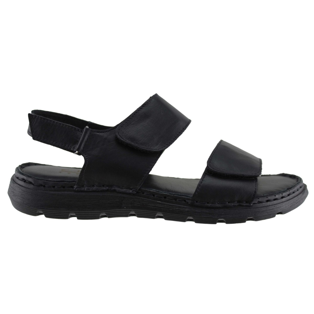 Act Shoes Γυναικεία Πέδιλα Flatforms Δέρμα 602 Μαύρο