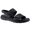 Act Shoes Γυναικεία Πέδιλα Flatforms Δέρμα 602 Μαύρο