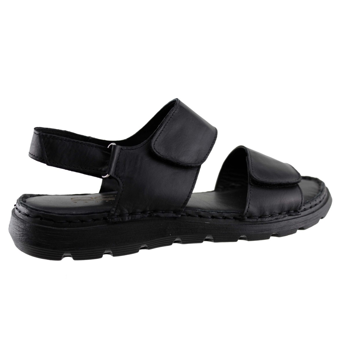 Act Shoes Γυναικεία Πέδιλα Flatforms Δέρμα 602 Μαύρο