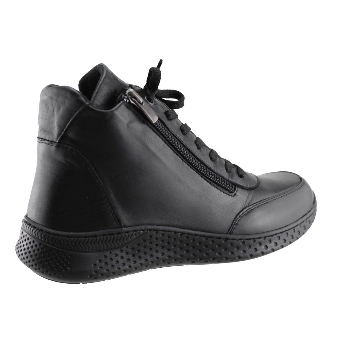 Act Shoes Γυναικεία Μποτάκια Δέρμα 2402 Μαύρο