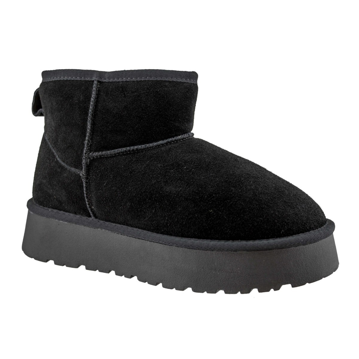 CATWALK Γυναικεία Μποτάκια Δέρμα W23Q22084-2 Μαύρο Suede CATWALK Γυναικεία Μποτάκια Δέρμα W23Q22084-2 Μαύρο Suede