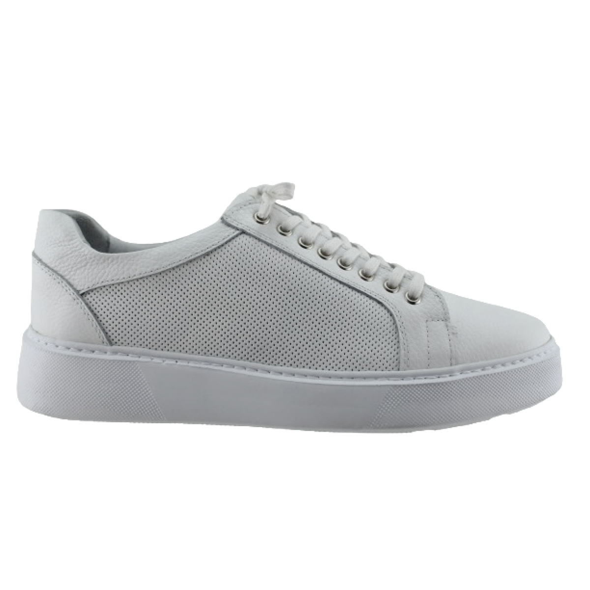 Act Shoes Ανδρικά Sneakers Δέρμα A1 Λευκό Act Shoes Ανδρικά Sneakers Δέρμα A1 Λευκό