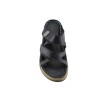 Act Shoes Γυναικεία Σανδάλια Δέρμα 302 Μαύρο