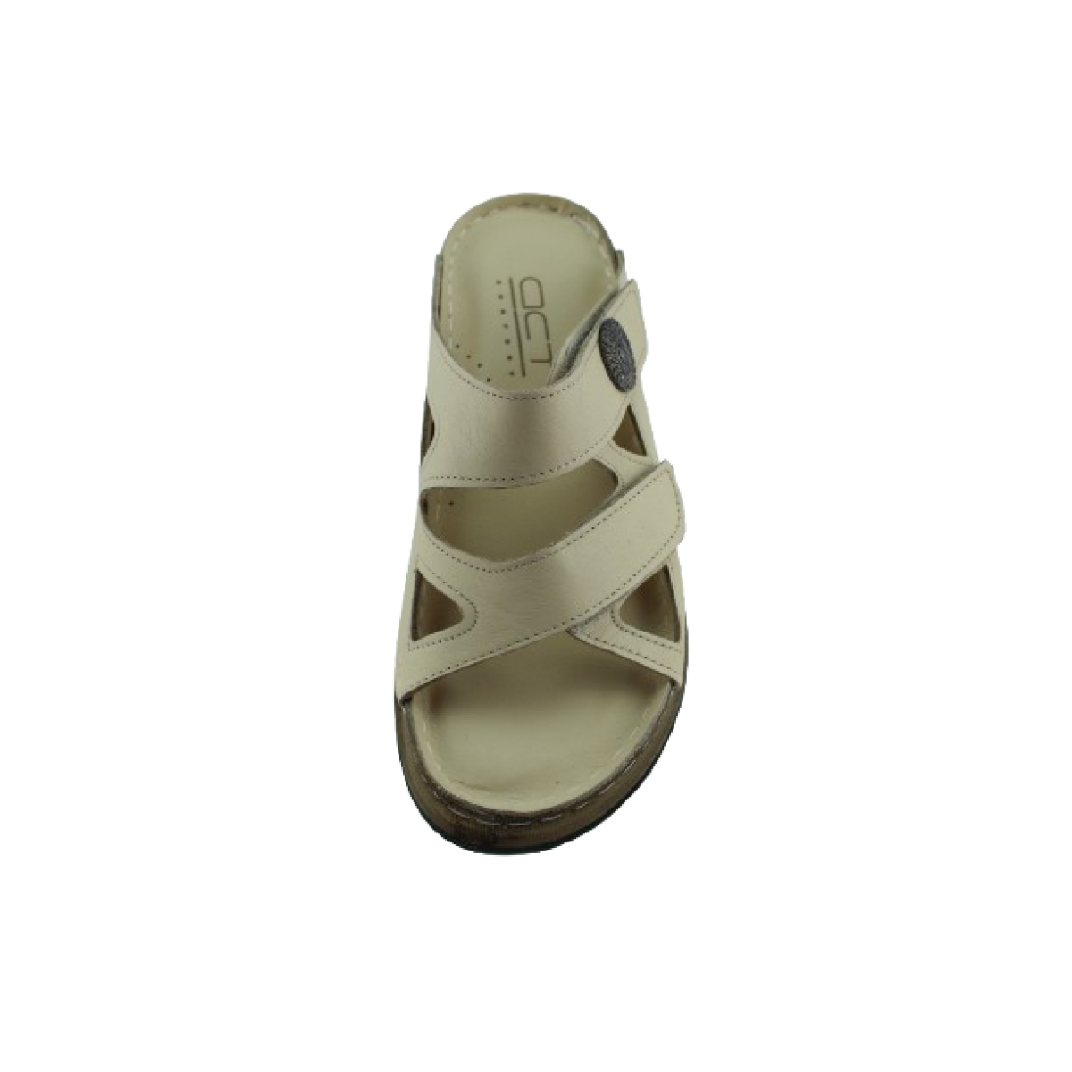 Act Shoes Γυναικεία Σανδάλια Δέρμα 302 Μπεζ