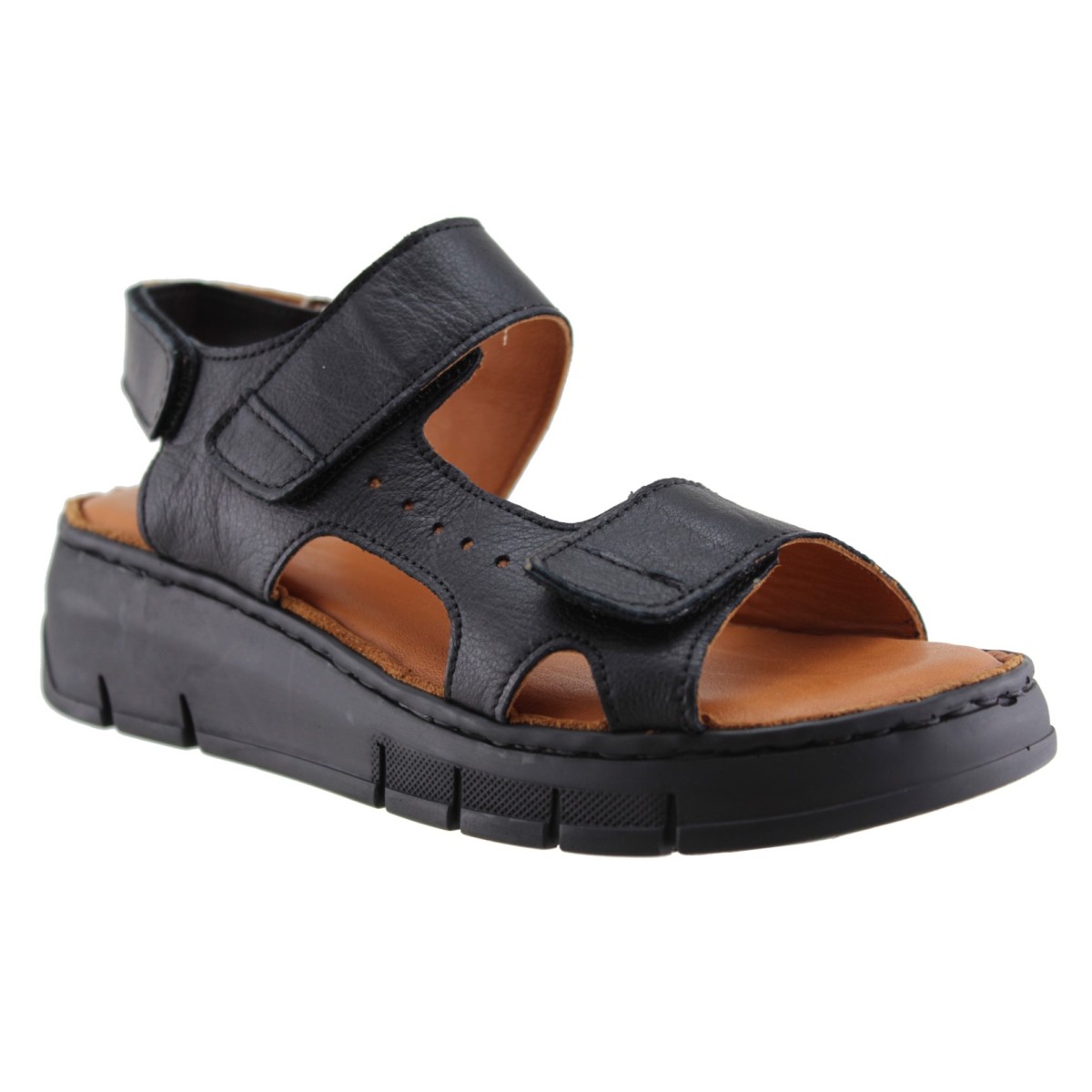 Sabino Shoes Γυναικεία Πέδιλα Δέρμα Γ-251605 Μαύρο
