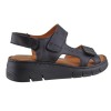 Sabino Shoes Γυναικεία Πέδιλα Δέρμα Γ-251605 Μαύρο