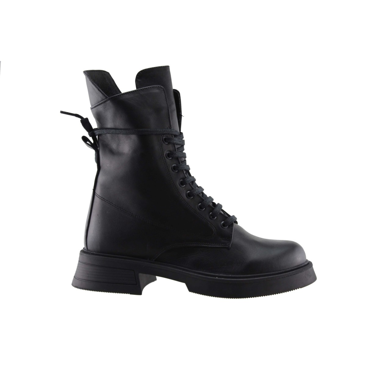 Act Shoes Γυναικεία Μποτάκια Δέρμα 1105 Μαύρο