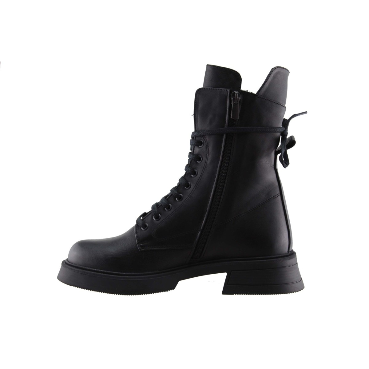 Act Shoes Γυναικεία Μποτάκια Δέρμα 1105 Μαύρο