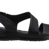 Act Shoes Γυναικεία Πέδιλα Flatforms Δέρμα 242104 Μαύρο