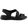 Act Shoes Γυναικεία Πέδιλα Flatforms Δέρμα 242104 Μαύρο