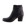Act Shoes Γυναικεία Μποτάκια Δέρμα 1100-N Μαύρο