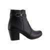 Act Shoes Γυναικεία Μποτάκια Δέρμα 1100-N Μαύρο