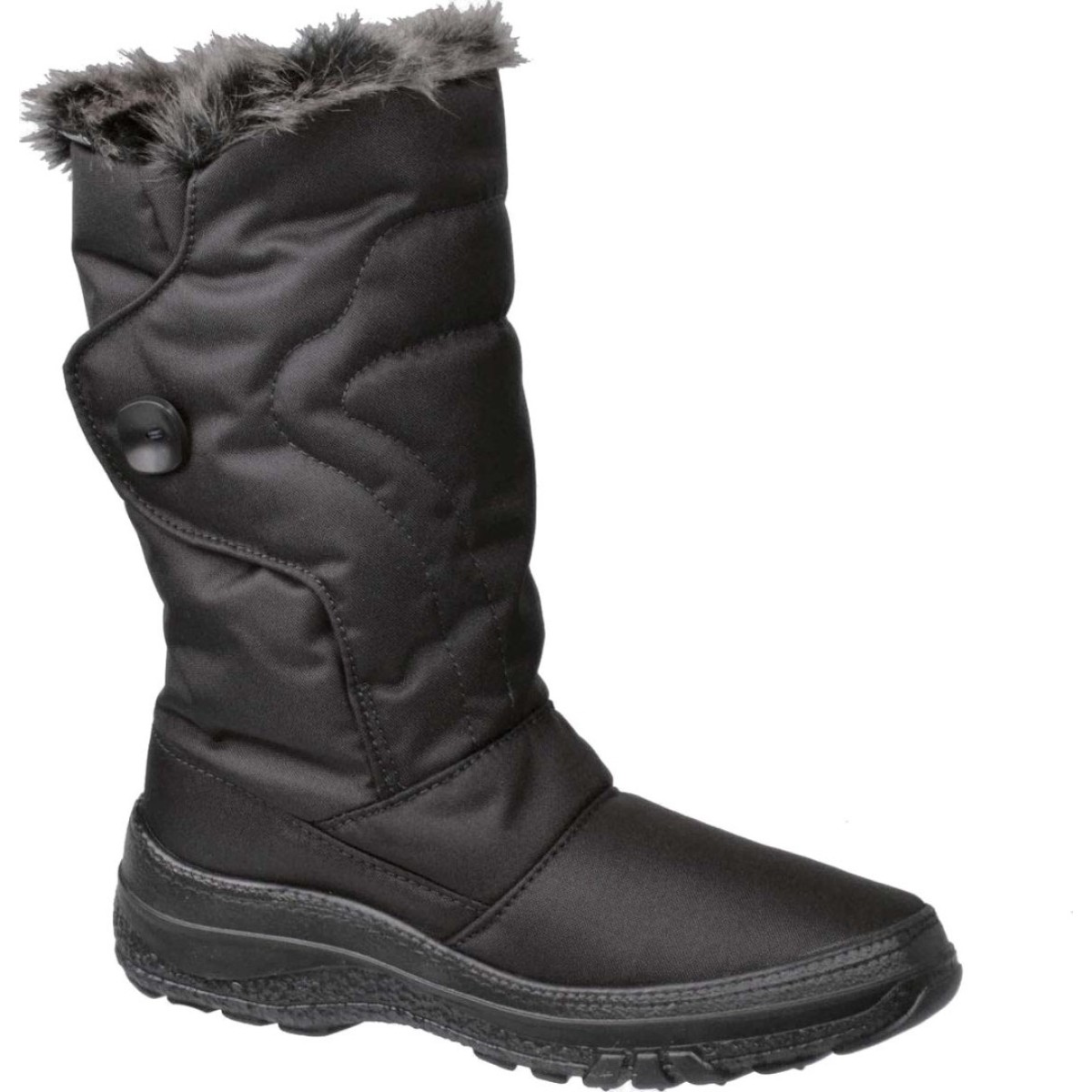 Adam's Shoes Γυναικείες Μπότες Apres Ski 591-24502 Μαύρο