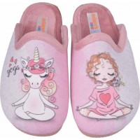 Adam's Shoes Παιδικές Παντόφλες Unicorn 624-21727 Ρόζ
